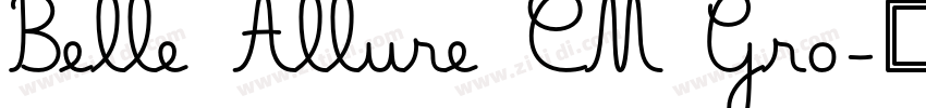 Belle Allure CM Gro字体转换
